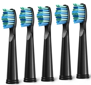 5pc Toothbrush Heads Compatible with Fairywill D7/D8/FW507/508, 551/917/959/D1/D3 (Black) 5pc Toothbrush Heads Compatible with Fairywill D7/D8/FW507/508, 551/917/959/D1/D3 (Black)