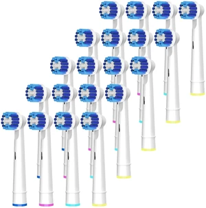Replacement Brush Heads Compatible with Braun Oral-B, 20pcs Professional Electric Toothbrush Heads for Oral B Replacement Heads Refill Pro100/1000/1500/4000/5000/7000/8000/9600 Etc. Replacement Brush Heads Compatible with Braun Oral-B, 20pcs Professional Electric Toothbrush Heads for Oral B Replacement Heads Refill Pro100/1000/1500/4000/5000/7000/8000/9600 Etc.