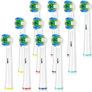 Replacement Brush Heads Compatible with Oral B Braun Electric Toothbrush - Floss Toothbrush Head Fits for Oral B Pro 1000 Genius Smart Series (12 Pack) Replacement Brush Heads Compatible with Oral B Braun Electric Toothbrush - Floss Toothbrush Head Fits for Oral B Pro 1000 Genius Smart Series (12 Pack)