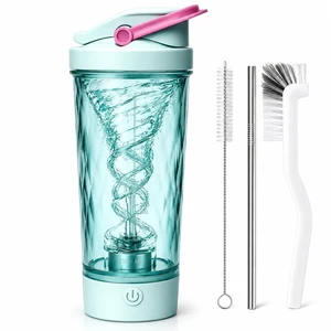 Electric Protein Shaker Bottle, 20oz USB Rechargeable Mixer Cup | Designed for Protein Powder and Liquid Drinks Only; PP Mixing Blade, Non-Removable Base; Not for Ice Cubes or Fruit Electric Protein Shaker Bottle, 20oz USB Rechargeable Mixer Cup | Designed for Protein Powder and Liquid Drinks Only; PP Mixing Blade, Non-Removable Base; Not for Ice Cubes or Fruit