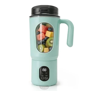 Portable Blender for Smoothies, 580ML USB-C Rechargeable Personal Blender | Smoothie Maker with Extra Lid, Cordless Travel Blender Cup with Handle & LED Display for Gym, Office, Travel and Outdoor Portable Blender for Smoothies, 580ML USB-C Rechargeable Personal Blender | Smoothie Maker with Extra Lid, Cordless Travel Blender Cup with Handle & LED Display for Gym, Office, Travel and Outdoor