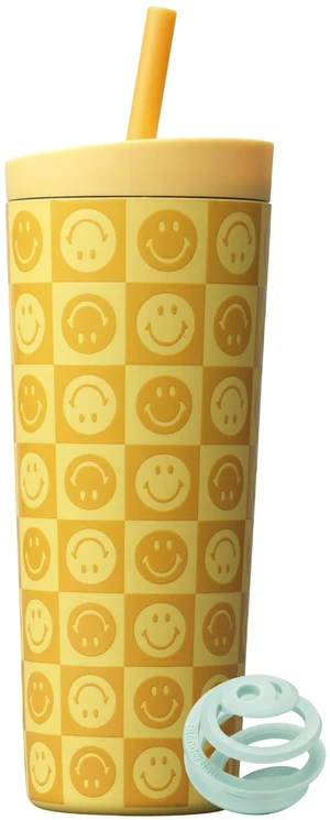 Tumbler 2-in-1 Stainless Steel Shaker Bottle 24oz Kami Smiles | Leak-Proof with Straw Removed | Whisk Technology | Sip or Chug Spout | Protein | Greens | Hydration Tumbler 2-in-1 Stainless Steel Shaker Bottle 24oz Kami Smiles | Leak-Proof with Straw Removed | Whisk Technology | Sip or Chug Spout | Protein | Greens | Hydration