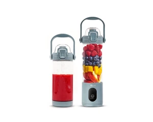 Portable Blender - Cordless 24oz. Personal Blender for Shakes and Smoothies, Licuadora, BPA Free - Ice Crush, Dishwasher safe parts, Waterproof, Triple Batteries, Juicer Cup (Gray) Portable Blender - Cordless 24oz. Personal Blender for Shakes and Smoothies, Licuadora, BPA Free - Ice Crush, Dishwasher safe parts, Waterproof, Triple Batteries, Juicer Cup (Gray)