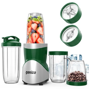 Smoothie Blender, 900W Blenders Shakes and Smoothies, Green | 15-Piece Personal Blender and Grinder Combo for Kitchen, Smoothies Maker with 4 BPA-Free Portable Cup, Nutritious Recipe Smoothie Blender, 900W Blenders Shakes and Smoothies, Green | 15-Piece Personal Blender and Grinder Combo for Kitchen, Smoothies Maker with 4 BPA-Free Portable Cup, Nutritious Recipe