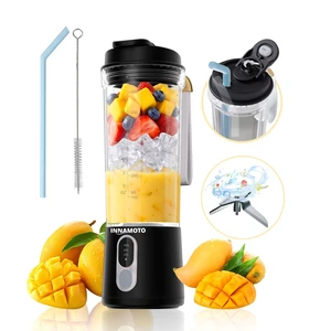 Portable Personal Size Mini Blender - 20oz Small Blender Make Smoothies | BAP-Free Juice Cup, Leak-proof Travel Lid, Extra-Long 304 Stainless Steel Blades, Freshly Squeezed in Gym/Picnic/Office/Home Portable Personal Size Mini Blender - 20oz Small Blender Make Smoothies | BAP-Free Juice Cup, Leak-proof Travel Lid, Extra-Long 304 Stainless Steel Blades, Freshly Squeezed in Gym/Picnic/Office/Home