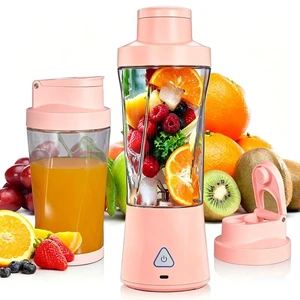 Personal Blender Wireless 24oz Cordless Mini 360 Watt Portable Blender-for Smoothies Freshly Squeezed Juices 6000mAh Self Cleaning and BPA Free Portable Juicer with 6 Sharp Blade Cute Pink Personal Blender Wireless 24oz Cordless Mini 360 Watt Portable Blender-for Smoothies Freshly Squeezed Juices 6000mAh Self Cleaning and BPA Free Portable Juicer with 6 Sharp Blade Cute Pink