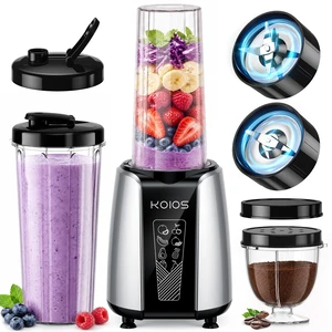 Smoothie Blender, 1000W, Blenders Smoothies and Shakes, Frozen Drinks | 13-in-1 Kitchen Smoothie Maker and Grinder Combo, 10 oz & 2x22 oz To-Go Cups, Push Start, Dishwasher Safe, Recipe, Black Smoothie Blender, 1000W, Blenders Smoothies and Shakes, Frozen Drinks | 13-in-1 Kitchen Smoothie Maker and Grinder Combo, 10 oz & 2x22 oz To-Go Cups, Push Start, Dishwasher Safe, Recipe, Black