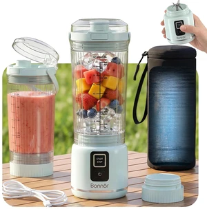 Cordless Portable Blender for Smoothies, Shakes and Ice Crushing | 2 x 22 oz Cups, 100W Motor, 6 Blades, USB Rechargeable, Leakproof for Gym, Office and Travel Blue Cordless Portable Blender for Smoothies, Shakes and Ice Crushing | 2 x 22 oz Cups, 100W Motor, 6 Blades, USB Rechargeable, Leakproof for Gym, Office and Travel Blue