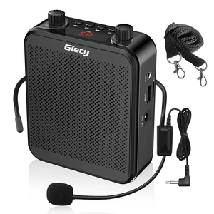 Portable Voice Amplifier, 30W 2800mAh Bluetooth Rechargeable Personal Voice Amplifier with Microphone Headset, Pa Systems Speaker for Multiple Locations Classroom, Meetings and Outdoors Portable Voice Amplifier, 30W 2800mAh Bluetooth Rechargeable Personal Voice Amplifier with Microphone Headset, Pa Systems Speaker for Multiple Locations Classroom, Meetings and Outdoors