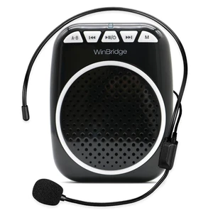 WinBridge Voice Amplifier with Wired Headset Microphone for Teachers WB001 | Bluetooth/TF/USB, Compact Portable Speaker and Microphone Set for Classrooms & Tours, Elderly, Coaches & Public Speaking WinBridge Voice Amplifier with Wired Headset Microphone for Teachers WB001 | Bluetooth/TF/USB, Compact Portable Speaker and Microphone Set for Classrooms & Tours, Elderly, Coaches & Public Speaking