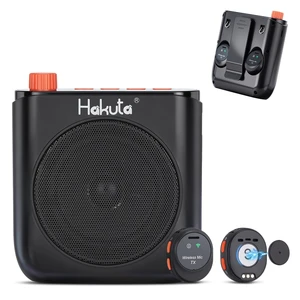 Wireless Voice Amplifier for Teachers with 2 Magnetic Lavalier Mics | portable Bluetooth SpeakerMagnetic Dock with Auto-Charging for mics included, for Classroom/Meetings/Training/Outdoor Wireless Voice Amplifier for Teachers with 2 Magnetic Lavalier Mics | portable Bluetooth SpeakerMagnetic Dock with Auto-Charging for mics included, for Classroom/Meetings/Training/Outdoor