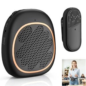 Voice Amplifier for Teachers Wireless Lavalier Mic, 10W Portable | Voice Amplifier Wireless Crystal-Clear Sound, DSP Noise Reduction, Hands-Free Clip-On, Portable, Rechargeable, Tabletop Use Voice Amplifier for Teachers Wireless Lavalier Mic, 10W Portable | Voice Amplifier Wireless Crystal-Clear Sound, DSP Noise Reduction, Hands-Free Clip-On, Portable, Rechargeable, Tabletop Use