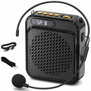 Portable Voice Amplifier Wired Headset Microphone for Teachers | Type-C Rechargeable Bluetooth Speaker, TF USB Playback Long Battery Life with Lanyard Clip for Classroom Tour Guide Portable Voice Amplifier Wired Headset Microphone for Teachers | Type-C Rechargeable Bluetooth Speaker, TF USB Playback Long Battery Life with Lanyard Clip for Classroom Tour Guide