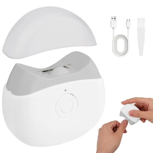 Electric Nail Clippers, Nail Cutter with LED Light & 2 Speeds - Automatic Nail Trimmer for Baby Kids Adult Seniors, Portable for Home TravelWhite Electric Nail Clippers, Nail Cutter with LED Light & 2 Speeds - Automatic Nail Trimmer for Baby Kids Adult Seniors, Portable for Home TravelWhite