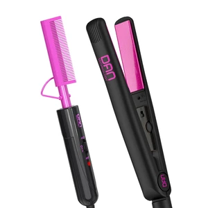 Flat Iron and Small Hot Comb for Black Women's Hair, Wigs - Hair Straightener Flat Iron and Small Hot Comb for Black Women's Hair, Wigs - Hair Straightener