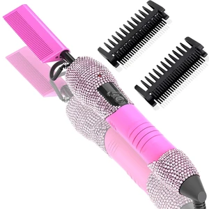 500 Hot Comb for Wigs, Diamond Hair Straightener, 7 Temperature Settings, 60 Min Auto-Off, Professional Styling Tool for Natural Black Hair 500 Hot Comb for Wigs, Diamond Hair Straightener, 7 Temperature Settings, 60 Min Auto-Off, Professional Styling Tool for Natural Black Hair
