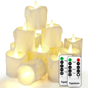 Flickering Flameless LED Tea Lights, Dimmable Battery Operated Fake Candles with Dual Remotes, Steady & Flicker Modes, 12 Pack Bulk for Christmas Halloween Holiday Decor Flickering Flameless LED Tea Lights, Dimmable Battery Operated Fake Candles with Dual Remotes, Steady & Flicker Modes, 12 Pack Bulk for Christmas Halloween Holiday Decor