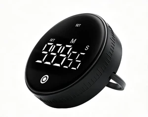 Digital Kitchen Timer, Magnetic Visual Countdown Countup Timer with Large LED Display, Adjustable Volume, Easy for Seniors and Kids, for Cooking, Classroom, Fitness, Study (Black) Digital Kitchen Timer, Magnetic Visual Countdown Countup Timer with Large LED Display, Adjustable Volume, Easy for Seniors and Kids, for Cooking, Classroom, Fitness, Study (Black)