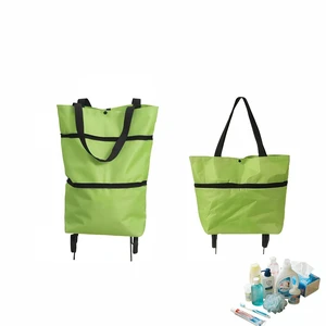 2-in-1 Foldable Shopping Cart with Wheels,Waterproof & Sturdy Grocery Bag Hand Truck, Collapsible Portable Rolling Tote for Supermarket,Laundry,Travel,33 lbs Capacity,Waterproof Oxford Fabric 2-in-1 Foldable Shopping Cart with Wheels,Waterproof & Sturdy Grocery Bag Hand Truck, Collapsible Portable Rolling Tote for Supermarket,Laundry,Travel,33 lbs Capacity,Waterproof Oxford Fabric