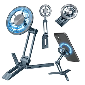 Magnetic Magsafe Mini Foldable Small Phone Tripod Stand Holder for iPhone (Dark Navy Blue) Magnetic Magsafe Mini Foldable Small Phone Tripod Stand Holder for iPhone (Dark Navy Blue)