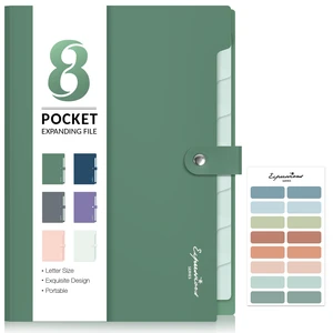 Sooez 8-Pocket Expandable Accordion File Folder Sooez 8-Pocket Expandable Accordion File Folder