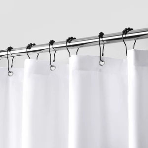 Downluxe Waterproof Fabric Shower Curtain Liner, White, 70W x 72L Inches Downluxe Waterproof Fabric Shower Curtain Liner, White, 70W x 72L Inches