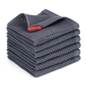 Kitchen Towels 6-Pack, 100% Cotton, 30.48cm x 30.48cm, Dark Gray Kitchen Towels 6-Pack, 100% Cotton, 30.48cm x 30.48cm, Dark Gray