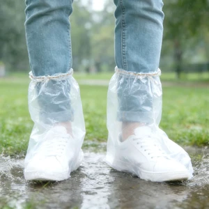 20 Pcs (10 Pairs) Thickened Waterproof Shoe Covers, Transparent Rain Shoe Covers, One Size 20 Pcs (10 Pairs) Thickened Waterproof Shoe Covers, Transparent Rain Shoe Covers, One Size