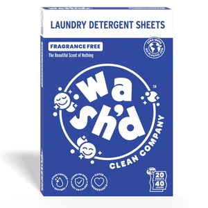 Laundry Detergent Sheets with 3 Stain-Fighting Enzymes, Baby Safe Laundry Detergent Sheets with 3 Stain-Fighting Enzymes, Baby Safe