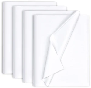 130 Sheets 20"x14" White Tissue Paper for Gift Bags, Christmas, Weddings, Birthday, Arts, Craft, Party Decoration 130 Sheets 20"x14" White Tissue Paper for Gift Bags, Christmas, Weddings, Birthday, Arts, Craft, Party Decoration