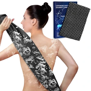 Rich Silver Ion & Carbon Fiber Exfoliating Washcloth Shower Towels Rich Silver Ion & Carbon Fiber Exfoliating Washcloth Shower Towels