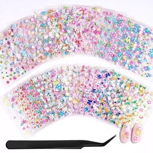 Beetles 3D Flower Heart Nail Art Stickers 30 Sheets Beetles 3D Flower Heart Nail Art Stickers 30 Sheets