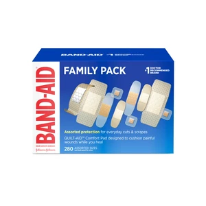 BAND-AID Brand Adhesive Bandages Family Pack, 280 Count, Assorted Sizes BAND-AID Brand Adhesive Bandages Family Pack, 280 Count, Assorted Sizes