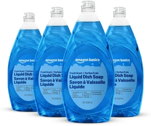 Amazon Basics Dish Soap, Fresh Scent, 30 fl oz, Pack of 4 Amazon Basics Dish Soap, Fresh Scent, 30 fl oz, Pack of 4