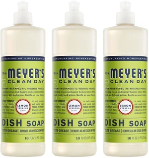 Mrs. Meyer's Clean Day Liquid Dish Soap, Lemon Verbena, 16 Fl Oz, 3 Count Mrs. Meyer's Clean Day Liquid Dish Soap, Lemon Verbena, 16 Fl Oz, 3 Count