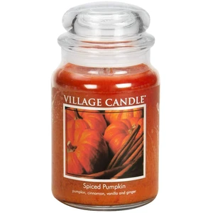 Village Candle Spiced Pumpkin Scented Candle 21.25 oz Large Apothecary Jar Village Candle Spiced Pumpkin Scented Candle 21.25 oz Large Apothecary Jar