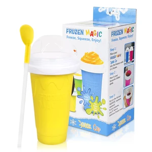 Double Layers Silica Quick Frozen Magic Cup DIY Slushie Maker Cup Double Layers Silica Quick Frozen Magic Cup DIY Slushie Maker Cup