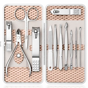 Stainless Steel Nail Clipper Set with Luxurious Travel Case, Manicure Set Stainless Steel Nail Clipper Set with Luxurious Travel Case, Manicure Set