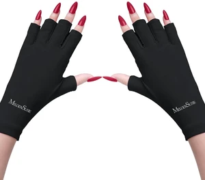 MelodySusie Premium Fingerless UV Protection Gloves for Gel Manicures MelodySusie Premium Fingerless UV Protection Gloves for Gel Manicures
