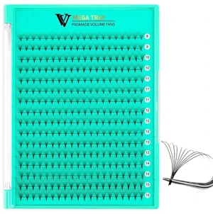 VAVALASH Premade Russian Volume Fans Lash Extensions, Middle Stem, 8-15mm, 5D-30D, 0.03-0.07 C/D Curl, 320 Fans (10D-0.05-D-8-15mm) VAVALASH Premade Russian Volume Fans Lash Extensions, Middle Stem, 8-15mm, 5D-30D, 0.03-0.07 C/D Curl, 320 Fans (10D-0.05-D-8-15mm)