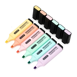 ZEYAR Highlighter Markers, Pastel Colors, Chisel Tip, AP Certified, Water Based, Quick Dry, Assorted Colors, 6 Macaron Colors ZEYAR Highlighter Markers, Pastel Colors, Chisel Tip, AP Certified, Water Based, Quick Dry, Assorted Colors, 6 Macaron Colors