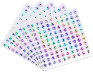 5 Sheets Small Round Continuous Number Stickers 1-100, Self-Adhesive Waterproof, for Office Classroom Nail Polish Bottle Photo Home Kitchen Album Labels 5 Sheets Small Round Continuous Number Stickers 1-100, Self-Adhesive Waterproof, for Office Classroom Nail Polish Bottle Photo Home Kitchen Album Labels