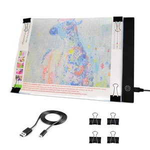 Mlife A4 LED Light Pad - Diamond Art Light Box Tracing Light Board with 3 Brightness, Ideal for Sketching, Animation, Drawing Light Box with 4 Fasten Clips Mlife A4 LED Light Pad - Diamond Art Light Box Tracing Light Board with 3 Brightness, Ideal for Sketching, Animation, Drawing Light Box with 4 Fasten Clips