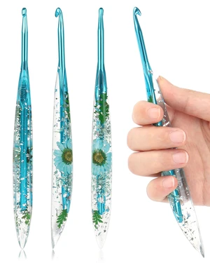 Coopay Crochet Hooks, 5mm Ergonomic Crochet Hook with Floral Plastic Grips Coopay Crochet Hooks, 5mm Ergonomic Crochet Hook with Floral Plastic Grips