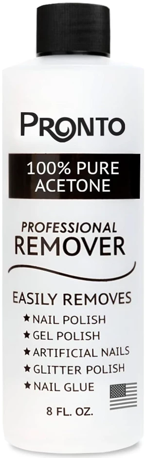 Pronto 100% Acetone Gel Nail Polish Remover - Gel Polish Remover for Nails | Acetone Nail Polish Remover For Nails for Removal of Glue, Gel, Acrylic & Dip | Gel Polish Remover, 8 Fl oz Pronto 100% Acetone Gel Nail Polish Remover - Gel Polish Remover for Nails | Acetone Nail Polish Remover For Nails for Removal of Glue, Gel, Acrylic & Dip | Gel Polish Remover, 8 Fl oz
