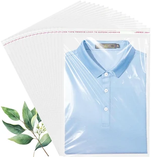 QOIUSO Clear Self-Sealing Cellophane Bags: 100PCS 10x13 Inch Sealable Poly Plastic Shipping Bags for Small Business Packaging Clothing, Shirt, Gifts, Decorative Wrappers, Party Favors and More QOIUSO Clear Self-Sealing Cellophane Bags: 100PCS 10x13 Inch Sealable Poly Plastic Shipping Bags for Small Business Packaging Clothing, Shirt, Gifts, Decorative Wrappers, Party Favors and More
