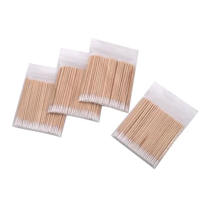 1200Pcs 7cm Wood Cotton Swab Microbrush for Nails Eyelash Eyebrow Cleaning Makeup Glue Removing Tattoo Cosmetics 1200Pcs 7cm Wood Cotton Swab Microbrush for Nails Eyelash Eyebrow Cleaning Makeup Glue Removing Tattoo Cosmetics
