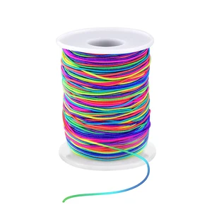 LUSTEMBER 1mm Stretchy Bracelet String, Sturdy Rainbow Elastic Cord for Jewelry Making, Necklaces, Beading and Crafts LUSTEMBER 1mm Stretchy Bracelet String, Sturdy Rainbow Elastic Cord for Jewelry Making, Necklaces, Beading and Crafts