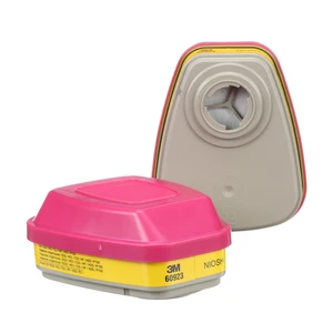 3M P100 Respirator Cartridge/Filter 60923, NIOSH Approved, 1 Pair 3M P100 Respirator Cartridge/Filter 60923, NIOSH Approved, 1 Pair