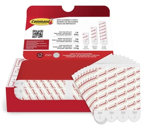 Command Indoor Large Replacement Strips, 20 Strips Command Indoor Large Replacement Strips, 20 Strips